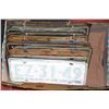 Image 1 : BOX WITH OLD LISCENCE PLATE COLLECTION INCLUDING