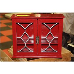 COLONIAL RED CUPBOARD 10.5"X4"X12"HIGH