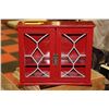 Image 1 : COLONIAL RED CUPBOARD 10.5"X4"X12"HIGH