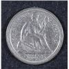 Image 1 : 1853 WITH ARROWS HALF DIME, AU/UNC  NICE WHITE COIN