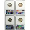 Image 2 : 4-NGC GRADED JEFFERSON NICKELS: 1942-S & 1947 MS-66, 1943-S & 1944-D MS-65
