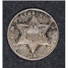 Image 1 : 1861 3-CENT SILVER, NICE ORIGINAL AU