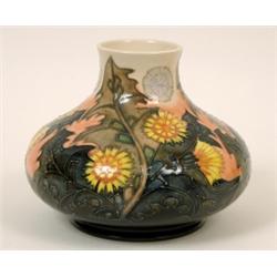 A Moorcroft Dandelion Vase, of compressed bulbous form, 17 cm  See illustration £100 - 150...