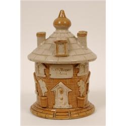 A 19th Century Stoneware Tobacco Jar and Cover, impressed J C ROPER BRISTOL, in the form of a cir...
