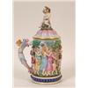 Image 1 : A Naples Mug and Cover, decorated dancing figures, satyrs and children, 34 cm  See illustration £...
