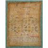 Image 1 : An Early George III Sampler, dated 1764, with verse, alphabet, flowers and crowns,  26 x 20 cm  S...