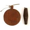 Image 1 : Treen: A whistle, decorated carved flowers and geometric patterns, Henry Rell, 1785  See illustra...