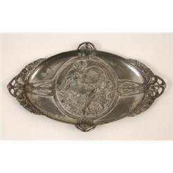 A WMF Tray, decorated a semi clad young girl and putti, 32.5 cm  See illustration £50 - 80...