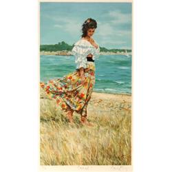 An Artists Proof Print, by Gordon King, Carmel, 82 x 45 cm  See illustration £30 - 50...