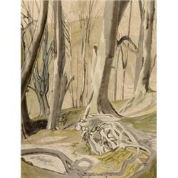 Edward Bawden, In The Forest, watercolour, signed, 57 x 44 cm  See illustration £1400 - 1600...