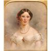 Image 1 : An Engraving of Mrs Yarborough, 34 x 25 cm...