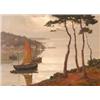 Image 1 : Mary Coulon-Serra, Point Du Legue - St Brieux, oil on canvas, signed, inscribed on a label,  52 x...