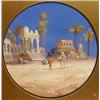 Image 1 : B*** Rappins (?), Pyramids and Temple of Baalber, gouache, a pair, signed, 38 cm diameter (2)  Se...