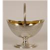 Image 1 : A George III Silver Swing Handle Basket, of navette form with seaweed decoration, Robert Hennell,...