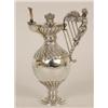 Image 1 : A Silver Table Cigar Lighter, with angel and harp handle, a crown finial, inscribed Presented to...