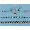 Image 1 : A Art Deco Style Emerald and Zircon Bracelet  See illustration £280 - 320...