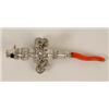 Image 1 : A Victorian Silver Baby's Rattle, the whistle end above four bells (two missing) with a coral tee...