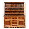 Image 1 : A Victorian North Country Dresser, the stepped cornice above three shelves, the base with four sh...