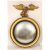 Image 1 : A 19th Century Gilt Framed Convex Wall Mirror, with carved wood eagle surmount, 100 x 71 cm  See...