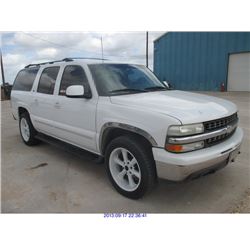 2001 - CHEVROLET SUBURBAN "TEXAS REGISTRATION ONLY"