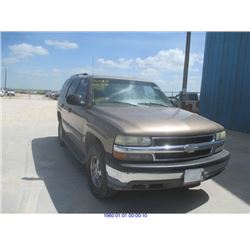 2003 - CHEVROLET TAHOE "TEXAS REGISTRATION ONLY"
