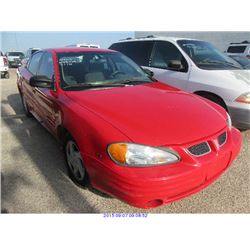1999 - PONTIAC GRAND AM // TEXAS REGISTRATION ONLY