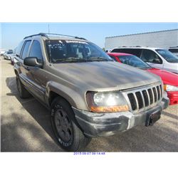 2001 - JEEP GRAND CHEROKEE // TEXAS REGISTRATION ONLY