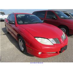 2004 - PONTIAC SUNFIRE // TEXAS REGISTRATION ONLY