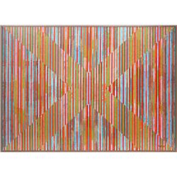 Dan Teis, Candy Stripes X, Acrylic Painting