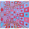 Image 1 : Roy Ahlgren, Red Blue Variations, Acrylic Painting