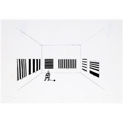 Maris Bishofs, Prison Stripes, Lithograph