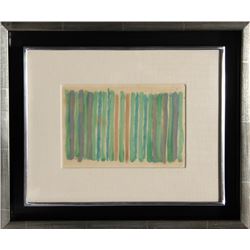 Kenneth Noland, Stripes, Watercolor Painting (unsigned)
