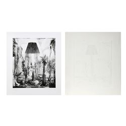 Ben Schonzeit, Lot of Two Lamp Etchings