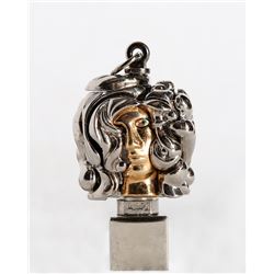 Miguel Berrocal, Micheline X, Chrome Plated Brass Sculpture