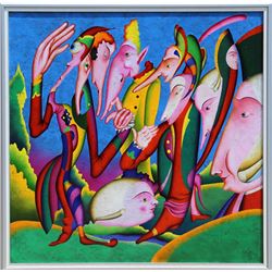 Mihail Chemiakin, Saint Petersburg Delerium 1, Oil Painting