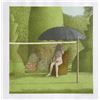 Image 1 : David Inshaw, Girl Sitting in the Garden, Lithograph