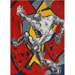 Ernst Neizvestny, Man from Man through the Wall Suite, Lithograph