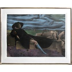 Paul Wunderlich, In der Campagna bei Rom, Lithograph