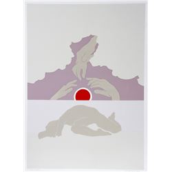 Daphne Mumford, July Sunset, Silkscreen