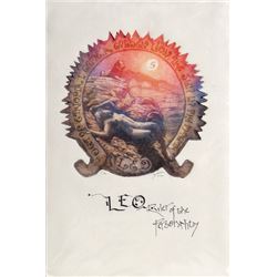 Roy Purcell, Leo Ruler of the Personality, Aquatint Etching