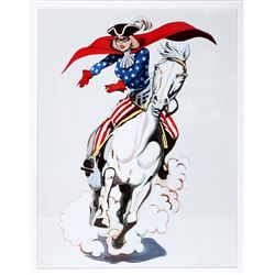 Mel Ramos, Miss America, Enamel on Steel Wall Sculpture