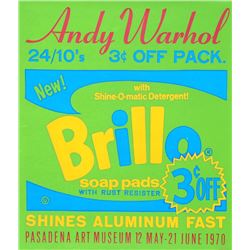 Andy Warhol, Brillo Soap Pads - Pasadena Art Museum Poster, Screenprint Poster