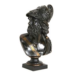 Ajax, Greek Warrior Bust, Bronze Sculpture
