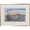 Image 1 : Jean-Francois Daumont, Vue perspective de la Ville, Hand-Colored Etching