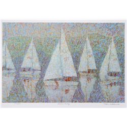 Tom Mathews, Sailors Revelry, Lithograph