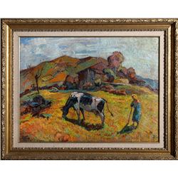 Ugo Setti, In Valdumentina, Oil Painting