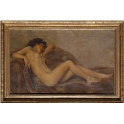 Paul Sieffert, Reclining Nude, Oil Painting