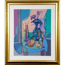 Avi Farin, Candlelight, Oil Painting