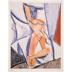 Pablo Picasso, Etude pour le nu a la Draperie, Lithograph