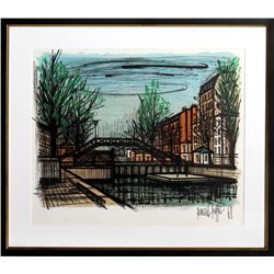 Bernard Buffet, Canal St. Martin, Lithograph